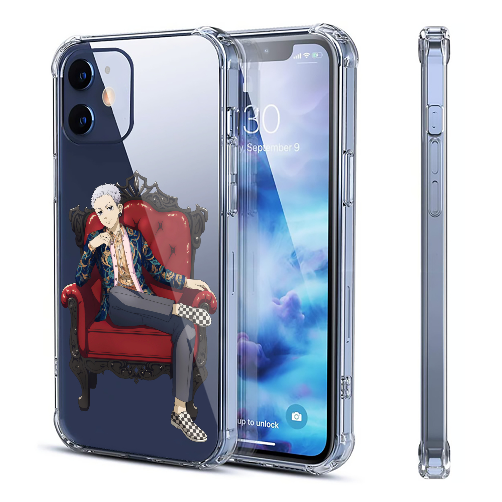 （画像用） 東京リベンジャーズ Tokyo Revengers 【iPhone 12シリーズ対応】透明スマホケース（クリアソフトケース）